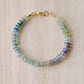 Natural Multi Color Fluorite Gemstone Bracelet