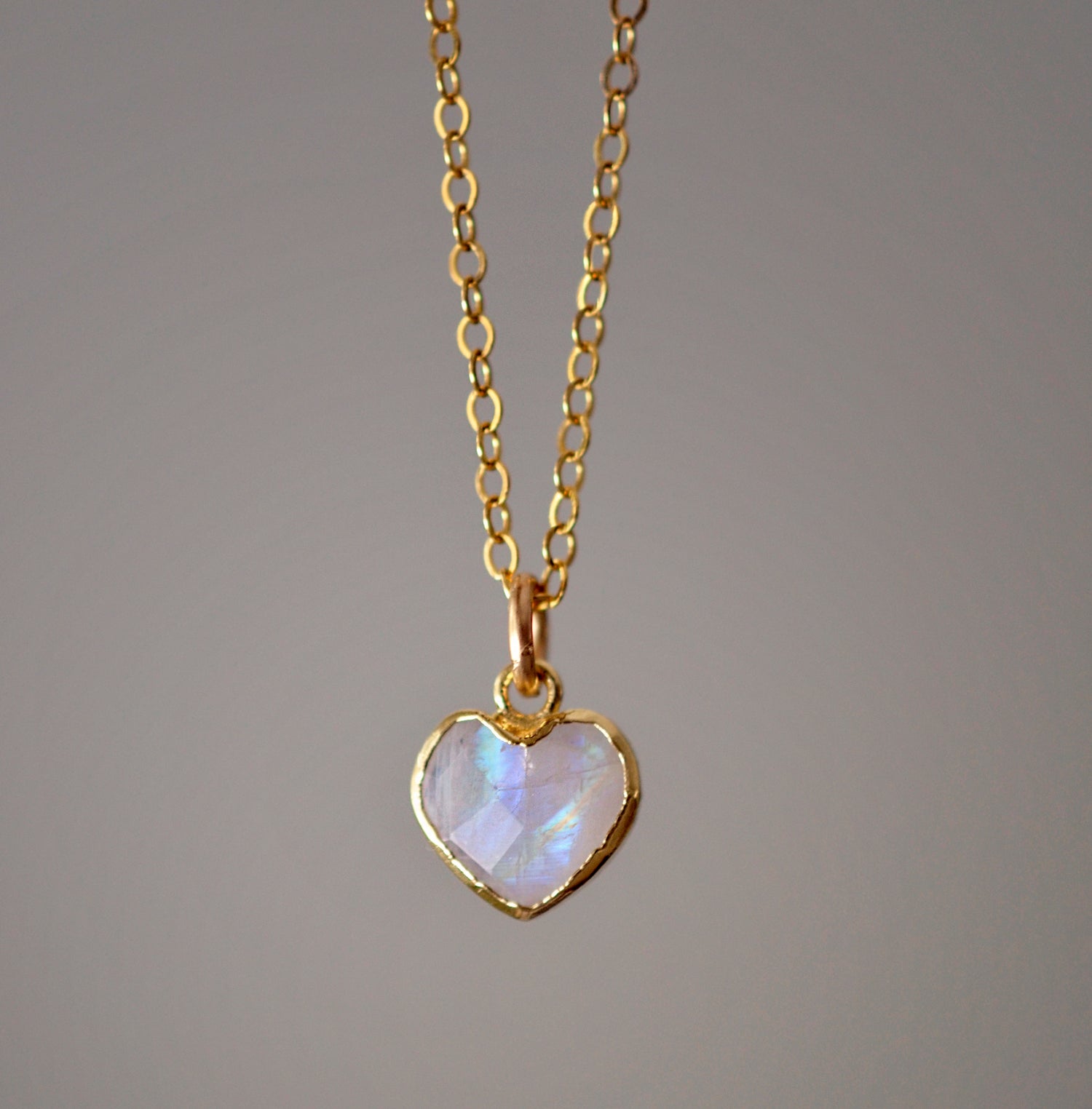 Gemstone Heart Pendant Necklaces