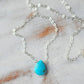 Genuine Arizona Turquoise Teardrop Necklace
