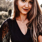 Modeled: Natural White Howlite Gemstone Necklace, Sterling Silver, 14k Gold Filled, Minimalist Style