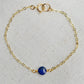 Small Lapis Lazuli Coin Bracelet
