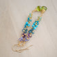 Multi Color Gemstone Long Bar Earrings, tanzanite, amethyst, topaz, turquoise, apatite, aventurine, peridot
