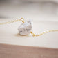 Natural Raw Howlite Necklace, Sterling or Gold Filled