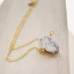 Natural Raw Howlite Necklace, Sterling or Gold Filled