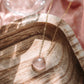 Handmade natural Rose Quartz pendant in 14k gold filled or sterling silver. Pink Rose Quartz Jewelry