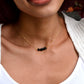 Black Tourmaline Necklace, Polished Tourmaline Necklace, Sterling Silver or 14k Gold Filled, Protection Empath Pendant, Dainty, For Women