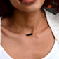 Black Tourmaline Necklace, Polished Tourmaline Necklace, Sterling Silver or 14k Gold Filled, Protection Empath Pendant, Dainty, For Women
